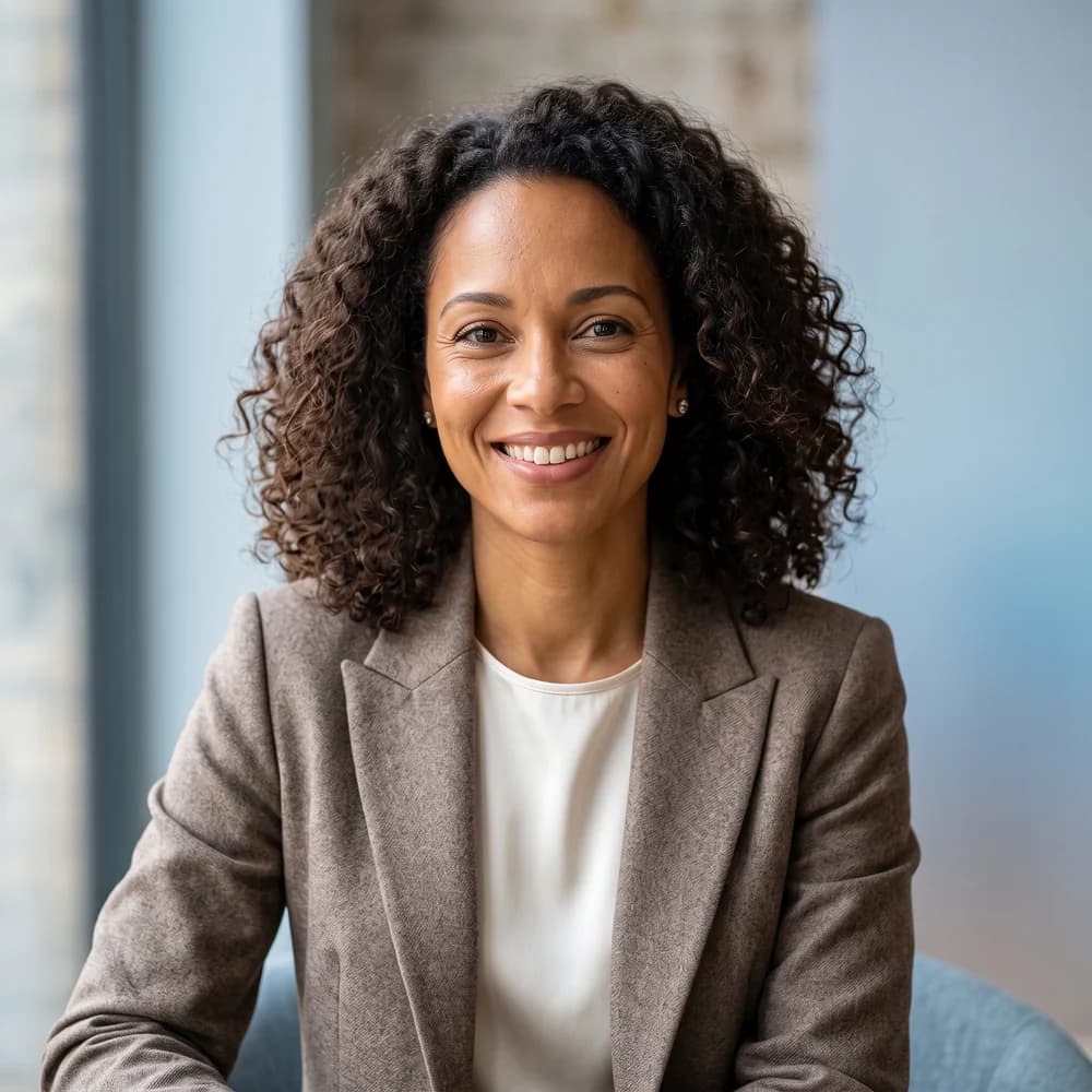 AI-generated sales assistant avatar